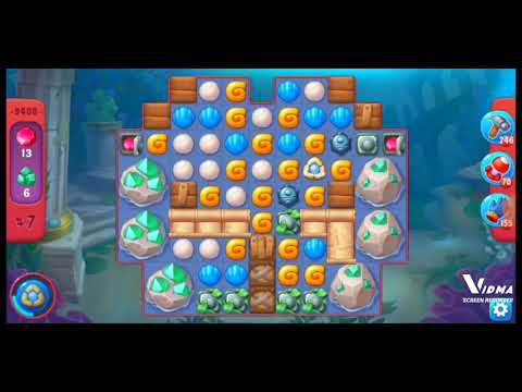 Fishdom. 9408 hard level no boosters and diamonds. 11 moves