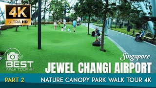 Jewel Changi Airport Singapore Canopy Park Best Walk Tour 4k Canopy Bridge Discovery Slides