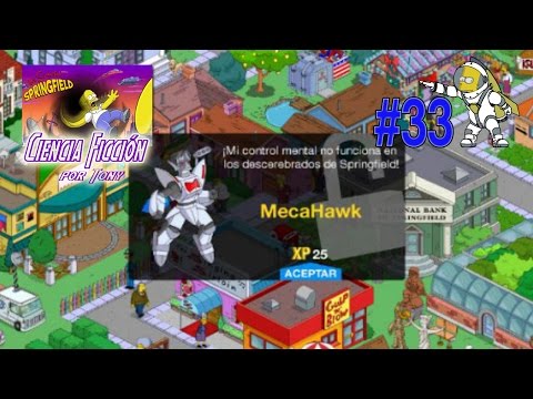 Los Simpson Springfield "Ciencia Ficción, Cap. 33 - MecaHawk" por Tony