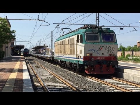 NUOVI Pianali Laadrs a MercItalia Rail sul MRV Parma-Fossacesia a capo della E652.031!