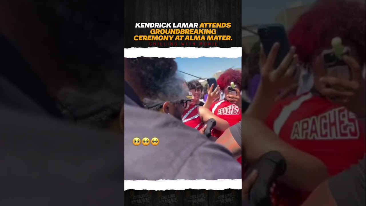 Kendrick Lamar gives back to Alma mater in Compton.