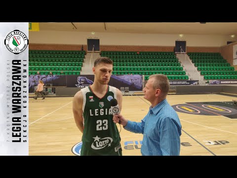 Michał Michalak po meczu Bakken Bears vs Legia Warszawa