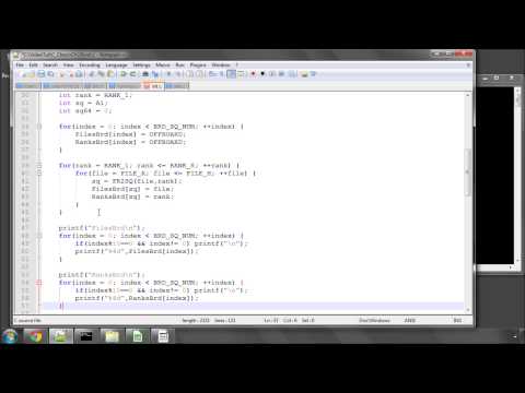 Programming A Chess Engine in C Part 19 - Rank and File Arrays
