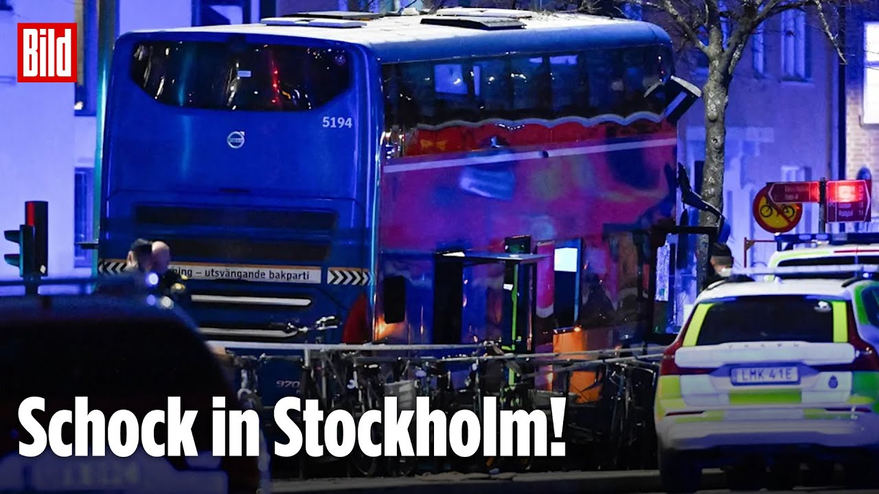Stockholm: Bus rast in Haltestelle! Mehrere Tote!