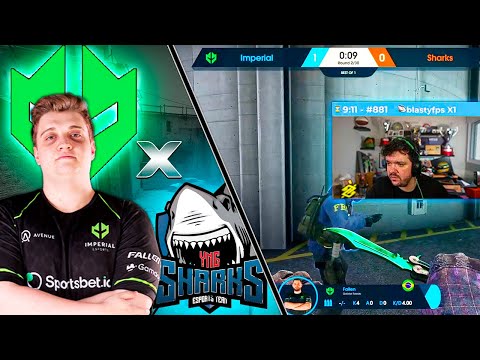 OPERO E PERCO? IMPERIAL VS SHARKS BLAST FIRELEAGUE (JOGO COMPLETO MD1 - MAPA NUKE)