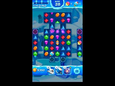 Jewel Pop Mania:Match 3 Puzzle Level 194 ( Ice Cream Town Episode ) - Walkthrough ( No Booster )