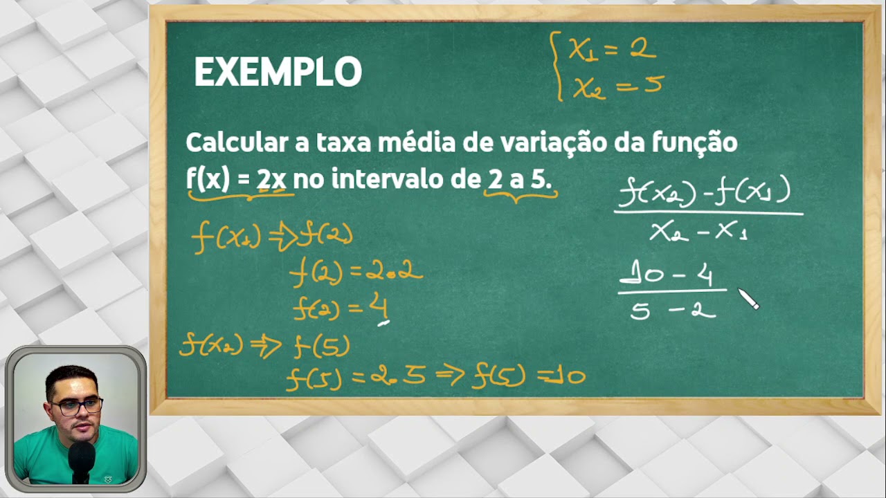 TAXA DE VARIAÇÃO MÉDIA