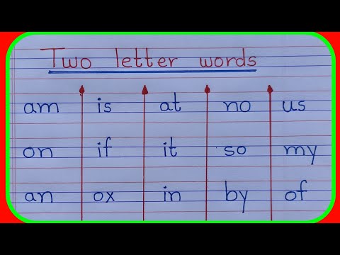 Two letter words in English |2 letter words|two letters words | english two letter words |