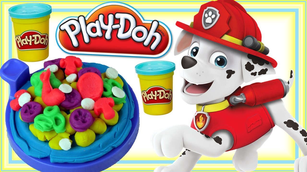 Play Doh & Psi Patrol • Kolorowa pizza • kreatywne zabawki