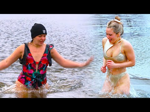 Хрещення, Крещение, Epiphany Baptism in winter