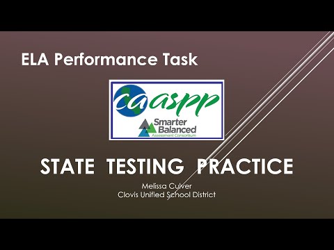 Caaspp Ela Performance Task Student Tutorial