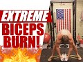 2 Minute Kettlebell + Bodyweight Biceps Routine [Get a DEEP Burn!] | Chandler Marchman