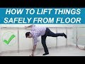 How To Bend Forward Properly-How to LIFT THINGS SAFELY From Floor-Proper Lifting Positions #Bending