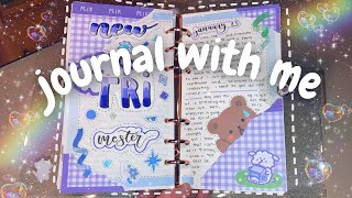 journal with me 🧸☁️ six ring binder 📓 korean deco style