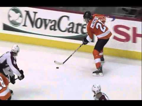 Jeff Carter scores again vs the Avalanche - 10-11-2010