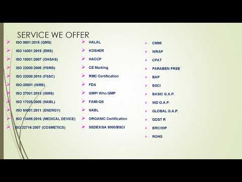 ISO 22001 Certification Services