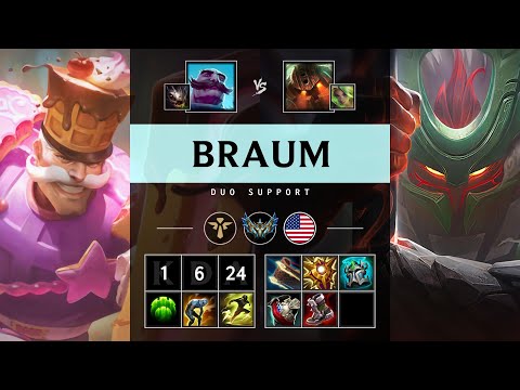 Braum Support vs Nautilus - NA Challenger Patch 25.08