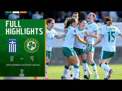 HIGHLIGHTS | Greece WNT 0-4 Ireland WNT | UEFA Women's Nations League