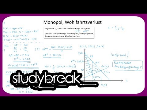 Monopol, Wohlfahrtsverlust | Preistheorie