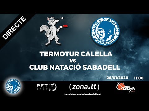 26/01/2020 11:00 TERMOTUR CALELLA  vs CLUB NATACIÓ SABADELL