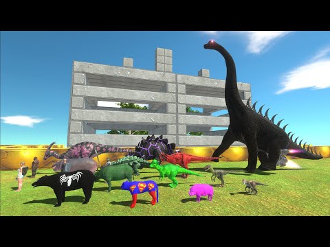 DARK INDOBRACHIOSAURUS - Animal Revolt Battle Simulator Escape from Monster