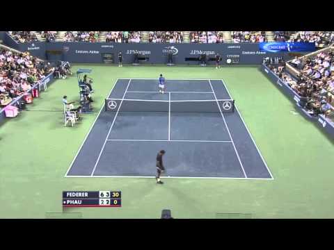 Federer vs Phau - US Open 2012 R2 - Highlights (HD)