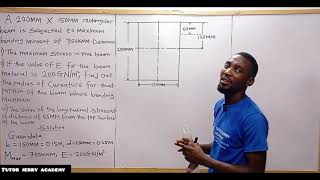 Bending Stress in Beams - problem 2 | Stresses in Beams | Strength of Materials | Solid Mechanics..