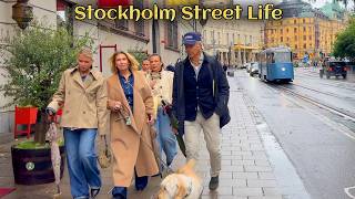 Stockholm, Sweden - Autumn Street Life | 4K Walking Tour