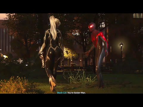 Marvel spiderman 2 | miles moles chasing black cat 🐈‍⬛