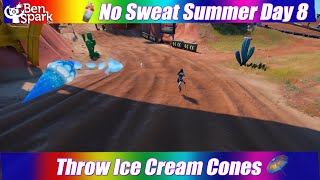 How to Complete No Sweat Summer Quest - Throw Ice Cream Cones at Different Named Locations -Fortnite