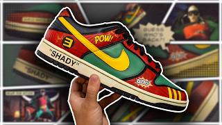I Recreated Slim Shady's Robin Suit on Nike Dunks