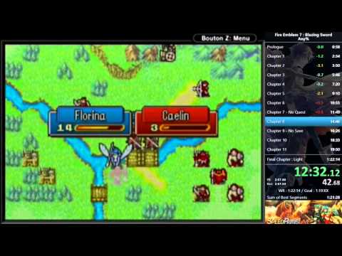 [OLD WR] Fire Emblem 7 : Blazing Sword / RTA : 1:21:00 - IGT : 1:18:53
