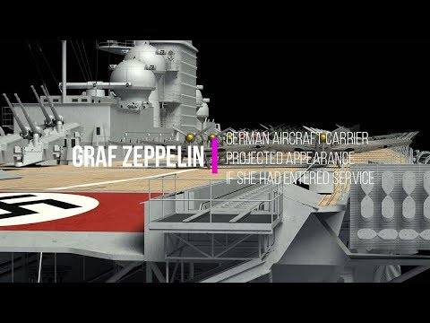 German aircraft carrier Graf Zeppelin in 3D