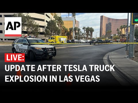 LIVE: Press conference after Tesla Cybertruck explosion in Las Vegas