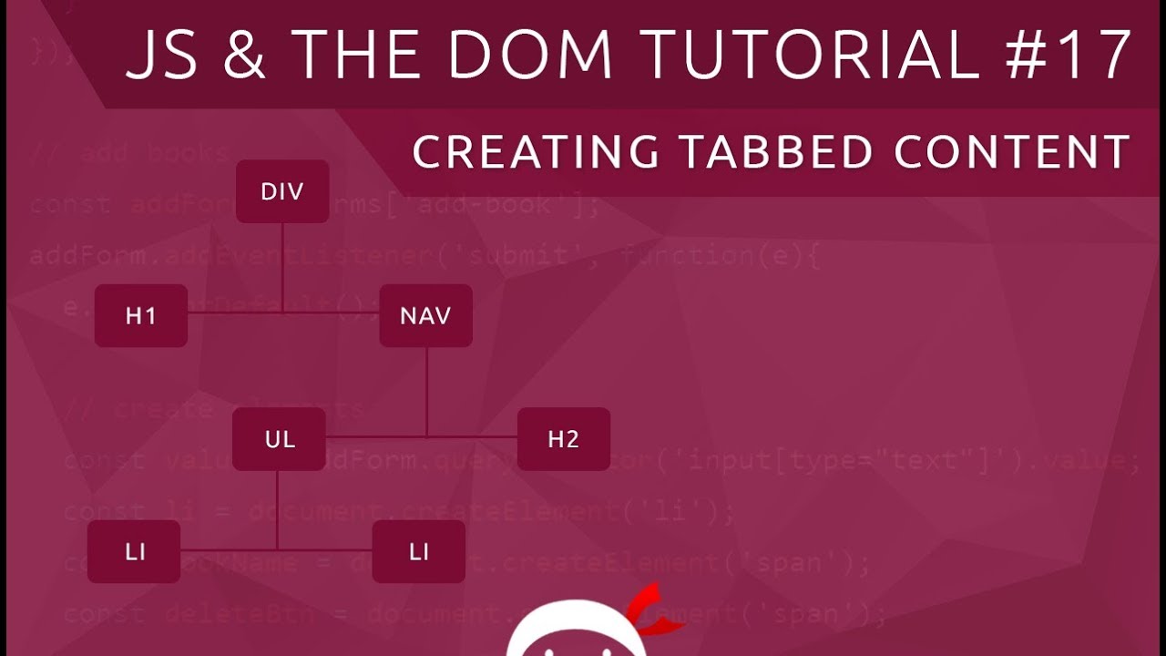 JavaScript DOM Tutorial #17 - Tabbed Content