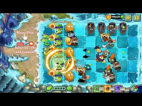 Plants Vs Zombies 2 Fiesta de Piñata de Látigo Wasabi channel zombies