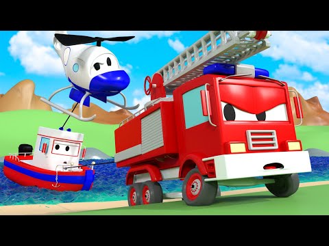 Auto Patrola u Auto Gradu 🚓 🚒  Bobby je u OPASNOSTI -  Crtani sa kamionima za djecu