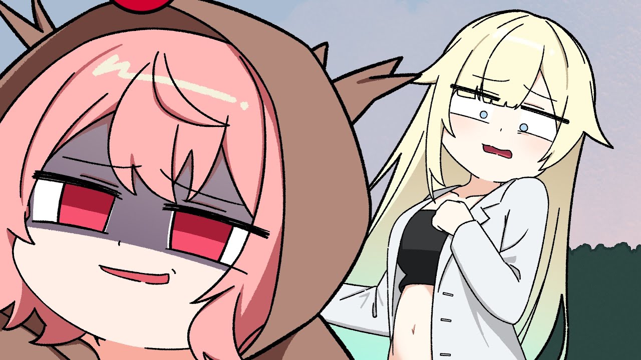 【手描き】鹿に変装したなるせをハンティングしてしまうエマ【GTAV/えんぷてぃ/ぶいすぽ/切り抜き】