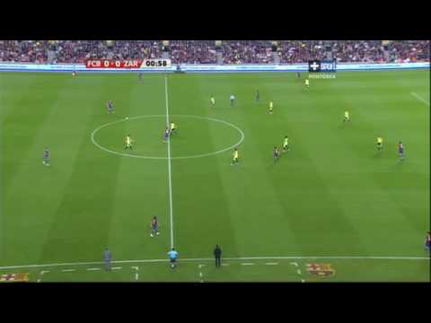 8 Jornada. FC Barcelona 6 - 1 Real Saragossa .Full Match 1/12