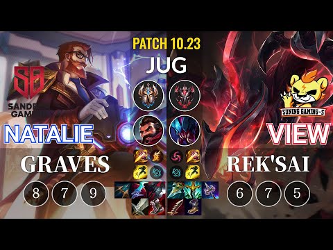 SB Natalie Graves vs SG-S View Rek'Sai Jungle - KR Patch 10.23