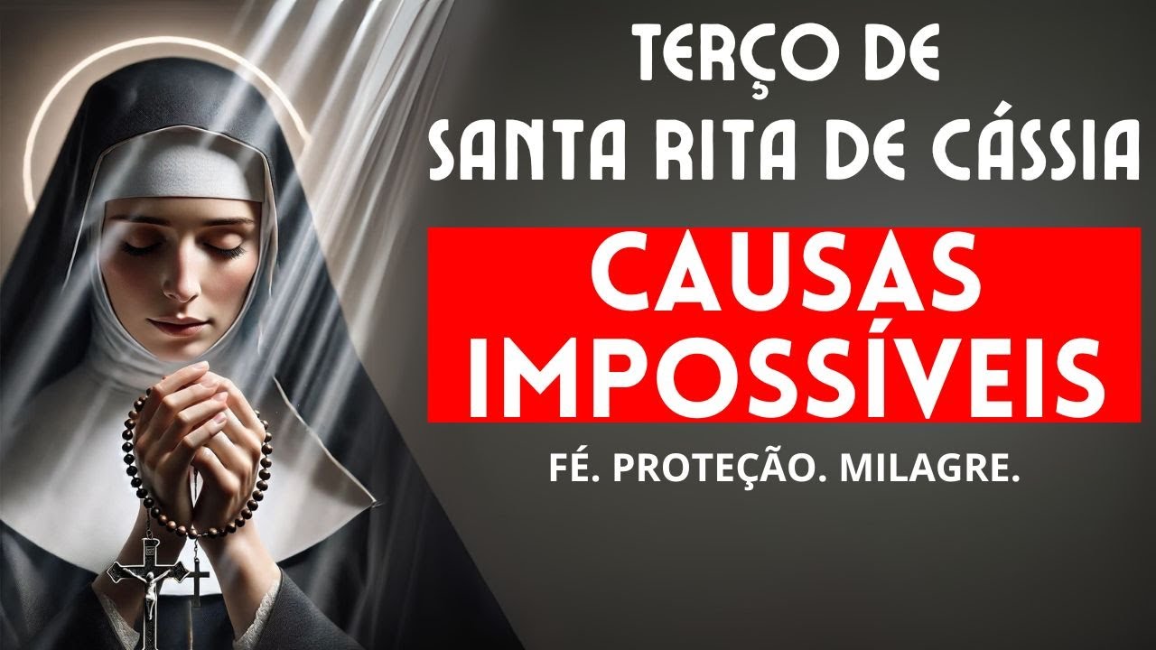 🌟Terço dos Milagres Impossíveis de Santa Rita de Cássia