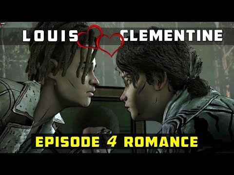 [Louis & Clementine] All Moments from Episode 4 - The Walking Dead (Louis x Clem Romance)