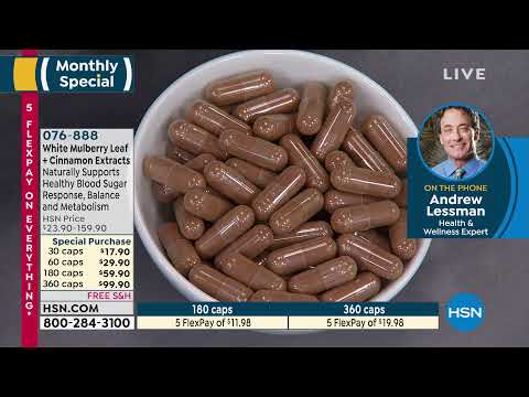 White Mulberry Leaf Extract with Cinnamon  30 Capsules