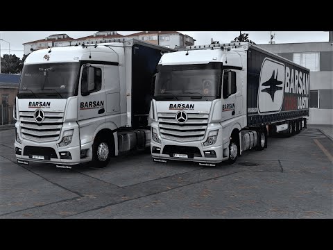 ETS 2 1.42 OpenBeta Convoy Multiplayer with mods Mercedes Actros MP4 (Istanbul-Ruse)