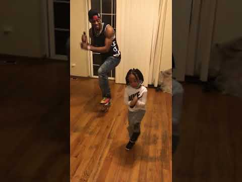 Lil Kemo mopping with my son!”,,