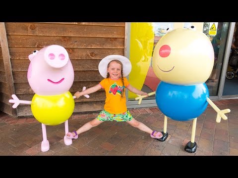 Gaby and Alex Fun FAMILY TRIP to BEST Amusement Park for kids