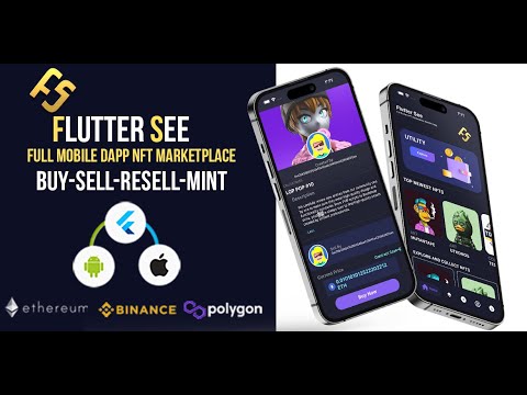 1-Full Flutter NFT Marketplace With Solidity - FlutterSee -(IOS-Android)Intro