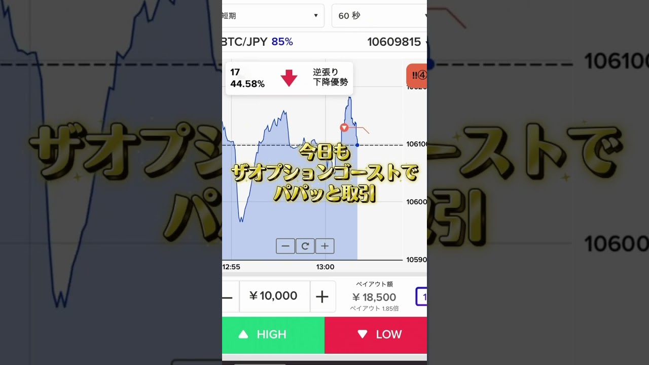 スマホサインツールでパパっと取引！ザオプションゴースト。【バイナリーオプション】#バイナリーオプション #バイナリー