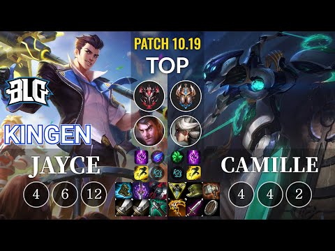 BLG Kingen Jayce vs Camille Top - KR Patch 10.19
