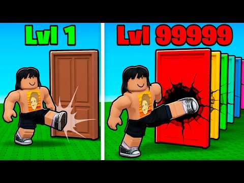 СЛОМАЛ ДВЕРИ ОТ 1 ДО 99999 УРОВНЯ ЧТОБЫ СБЕЖАТЬ ИЗ ТЮРЬМЫ В ROBLOX!😱